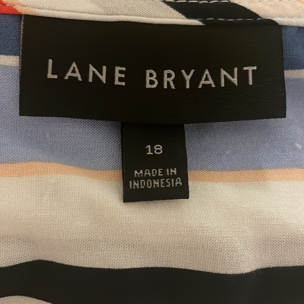 Lane Bryant Striped Blouse Size 18 - Picture 5 of 6